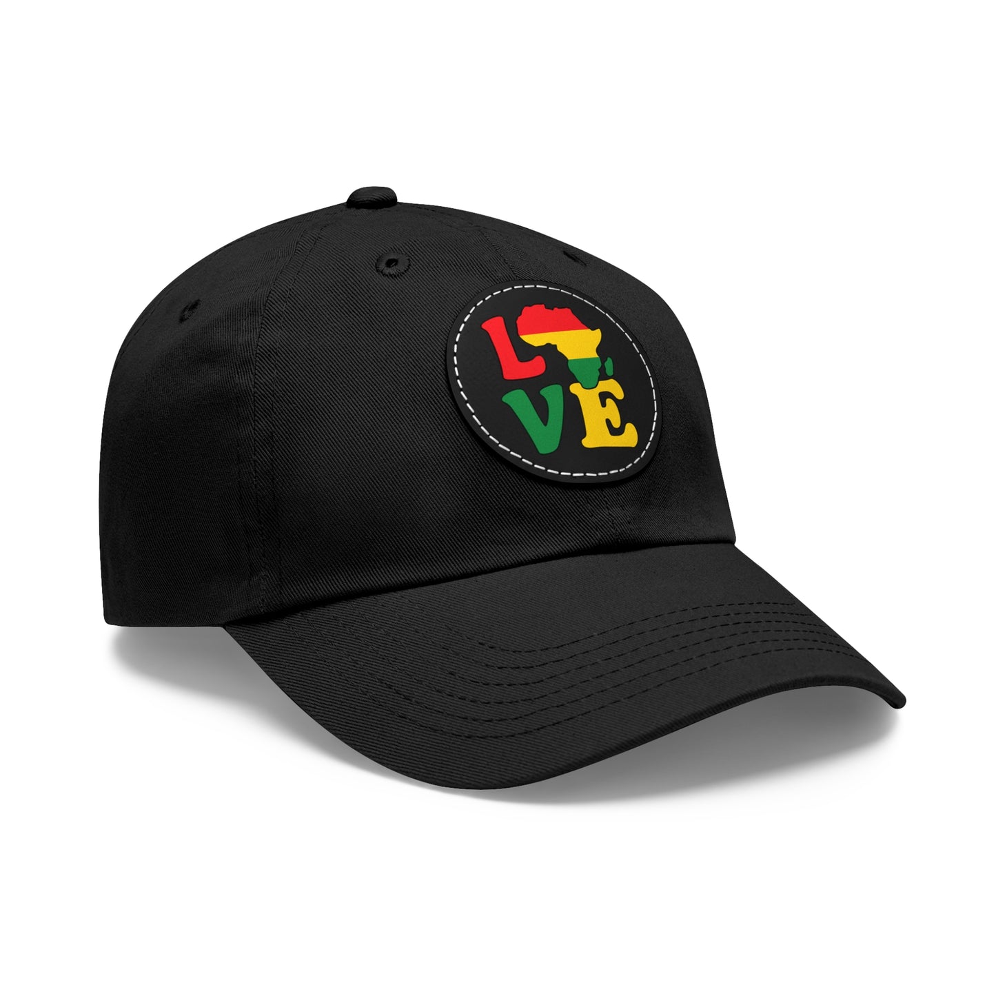 Love - Dad Hat with Round Leather Patch